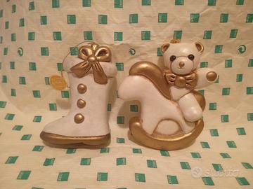 addobbo stivale / teddy su cavallo natale thun 