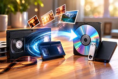 Cassette VHS su DVD / PENDRIVE USB