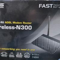 Ripartitore wifi  e Modem Adsl Asus  