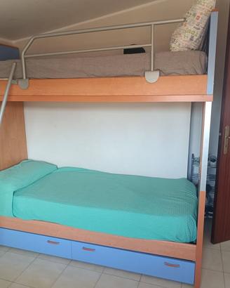 🛏️ Letto a castello in legno – Bova Marina (RC)