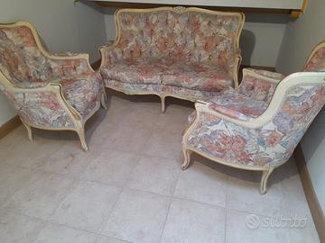 Divano con poltrone stile barocco arredo salotto