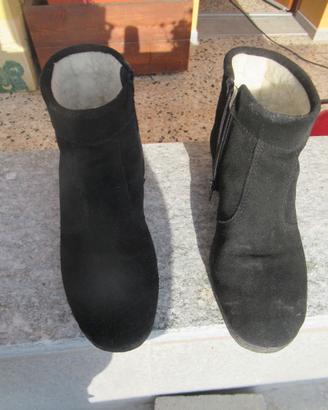 Stivaletti neri rivestiti