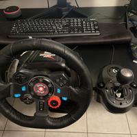 Volante logitech g29 + cambio manuale logitech