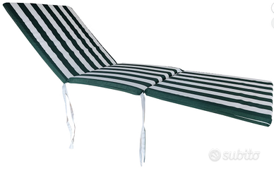 set di 2 cuscini x sdraio lettini prendisole