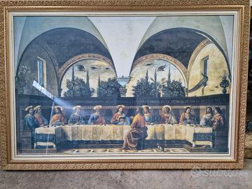 Quadro ultima cena e arazzo