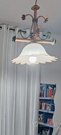 lampadario arte povera, come nuovo, 