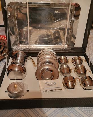 set tazzine e modalità acciaio inox