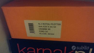 carta rotolo plotter 