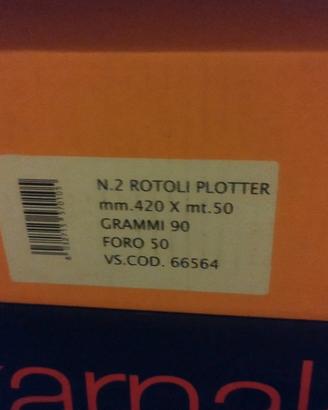 carta rotolo plotter 