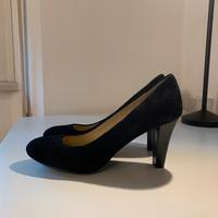 Décolleté nere in camoscio