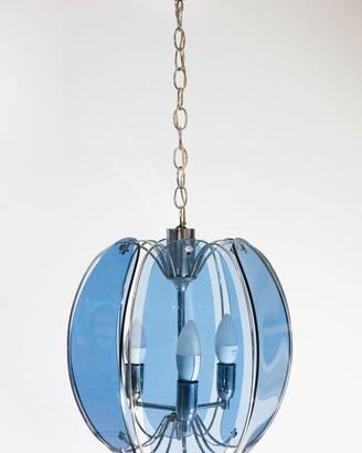 Lampadario Veca per Fontana Arte vintage 3 luci