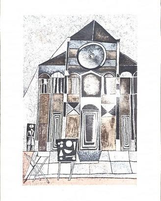 Litografia di Franco Gentilini