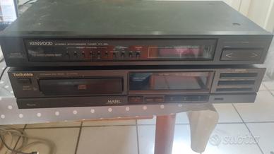 lettore CD technics e radio Kenwood 