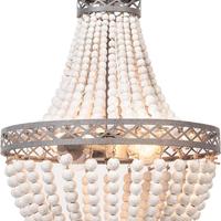 Lampadario a sospensione in legno bohemien