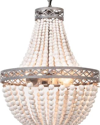 Lampadario a sospensione in legno bohemien