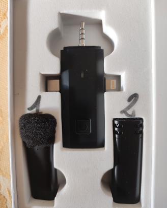Microfoni Wireless sia per PC che per Smartphone 
