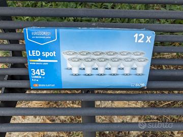 12x LED Spot GU10 4.2W 345lm Bianco Caldo Nuovo