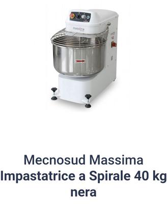 Impastatrice 40 kg alta idratazione