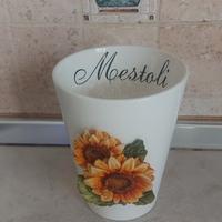 Portamestoli con girasoli 