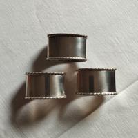 Set tre portatovaglioli in argento 800