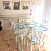 Sala da pranzo vero legno in stile coloniale 