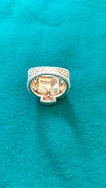 Anello argento dorato 