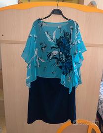 Vestito da cerimonia midi Gaia Life blu