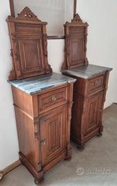 Coppia di comodini toscani fine '800 + toilette