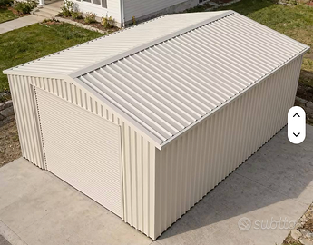 Garage magazzino in lamiera MT.8x4 H.2,4