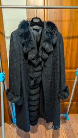 Cappotto sart. lana bouclé/pelliccia Valentino