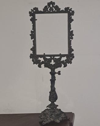 Cornice/base specchio da tavolo antica  in ghisa 