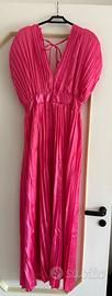 ABITO DA CERIMONIA - Fuxia, plissettato, taglia S