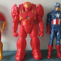 Action figure marvel Shazam Capitan America Iron