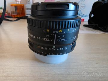 nikon 50 mm AF 1,8 D come nuovo
