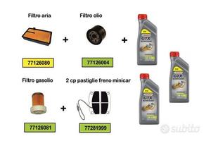 Kit tagliando minicar aixam filtri + freni + 3 gtx