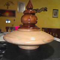 centro tavola fatto al tornio 