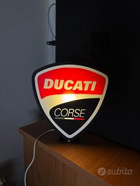 Lampada LED lightbox DUCATI usb- Insegna 3D Garage
