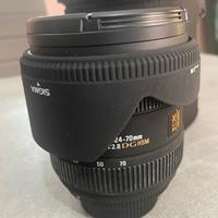 Sigma 24-70 f2.8 attacco nikon