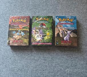3 mazzi tematici pokemon sealed WOTC, ITA