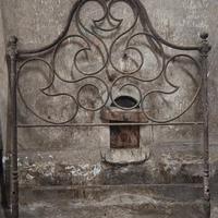testata letto  ferro antico
