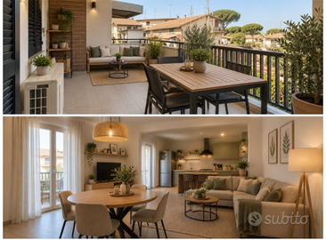 AMPIO BILOCALE 60MQ CON TERRAZZO ZONA MONTEROTONDO