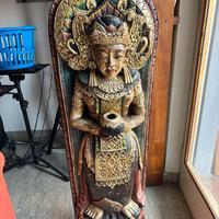 Scultura Antica Asiatica di Legno