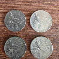 Lotto 5 Monete da 20 Cent Libertà Librata