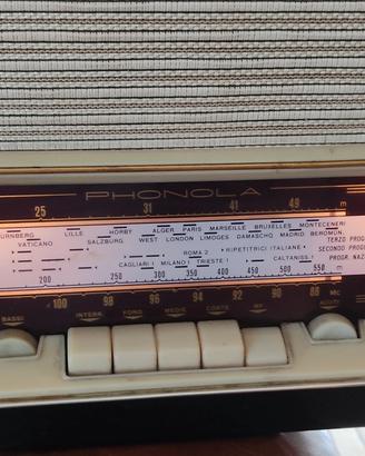 Radio d'epoca a valvole Phonola 689 perfettamente 