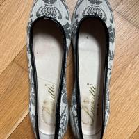 Ballerine "Busatti" in tessuto e vernice