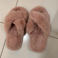 pantofole pelliccia rosa