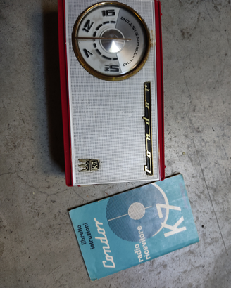 Vintage Radio ricevitore "Condor K7' per auto