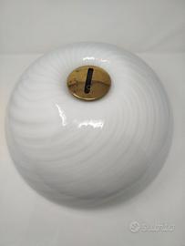 Lampada a sospensione vintage in vetro di Murano