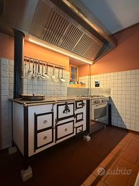 CUCINA ECONOMICA A LEGNA VINTAGE RESTAURATA