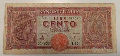 33#. Banconote 100 Lire Turrita.